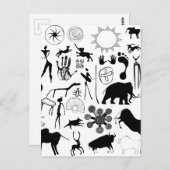 Kleurschilderijen - primeval briefkaart (Voorkant / Achterkant)