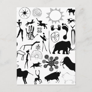 Kleurschilderijen - primeval briefkaart