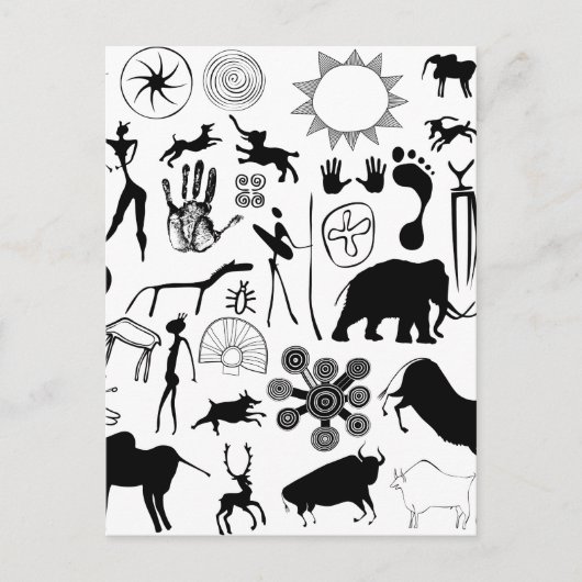 Kleurschilderijen - primeval briefkaart (Voorkant)