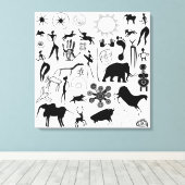 Kleurschilderijen - primeval canvas afdruk (Insitu (Houten vloer))