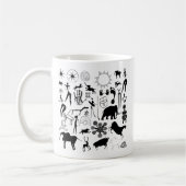 Kleurschilderijen - primeval koffiemok (Links)