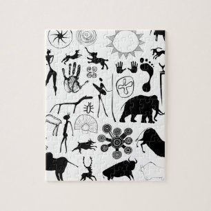 Kleurschilderijen - primeval legpuzzel