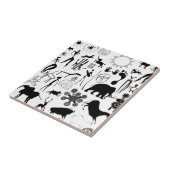 Kleurschilderijen - primeval tegeltje (Zijkant)