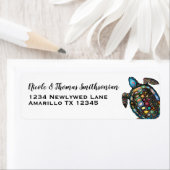 Kleurschildpad Etiket (Insitu)