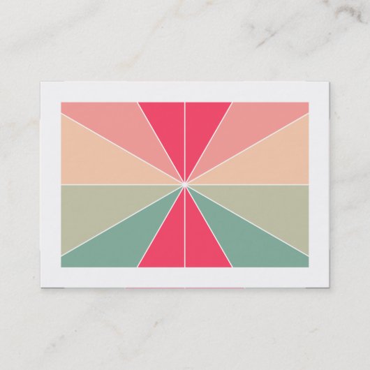 Kleursegmenten 03 (geordend) visitekaartje (Voorkant)