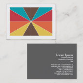 Kleursegmenten 05 (geordend) visitekaartje (Voorkant / Achterkant)