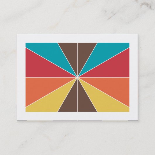 Kleursegmenten 05 (geordend) visitekaartje (Voorkant)