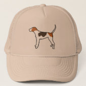 kleursilhouet voor loopwalker trucker pet (Voorkant)