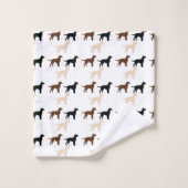 kleursilhouettes voor labradorRecever Bad Handdoek (Wasdoekje)