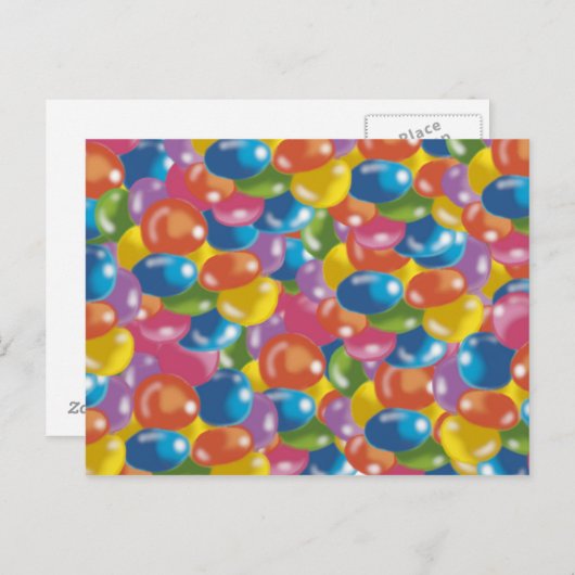 kleursnoepjes briefkaart (Voorkant / Achterkant)