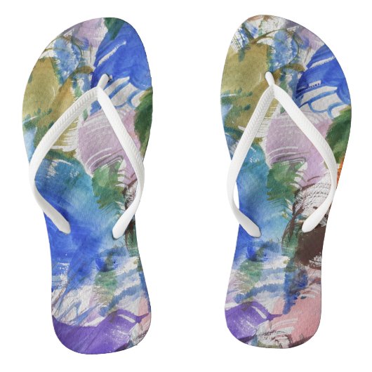 Kleurspat Slippers Teenslippers (Voetbed)