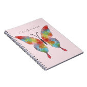 Kleurspat Vlinder Notitieboek (Rechterzijde)
