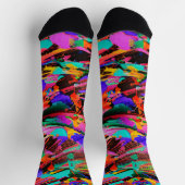Kleurspatten Custom Duurzame Premium Crew Sock Sokken (Top)