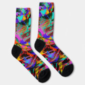 Kleurspatten Custom Duurzame Premium Crew Sock Sokken (Rechts)