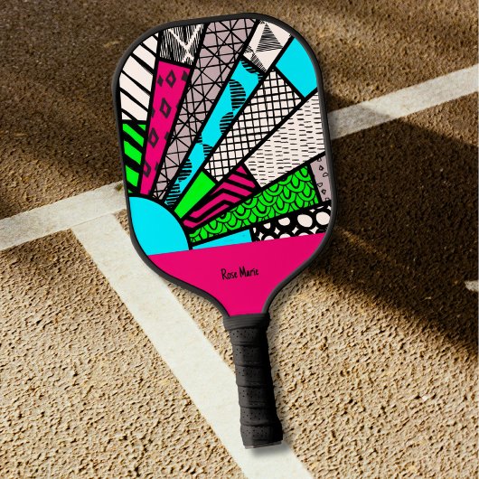 Kleurspatten waaierpersoonlijk | Dink Well Pickleball Paddle