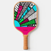 Kleurspatten waaierpersoonlijk | Dink Well Pickleball Paddle (Voorkant)