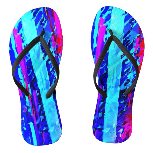Kleurspattend patroon teenslippers (Voetbed)