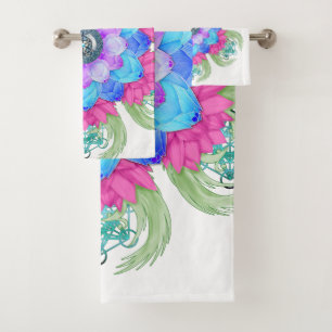Kleurspectrum lotusbloem bad handdoek