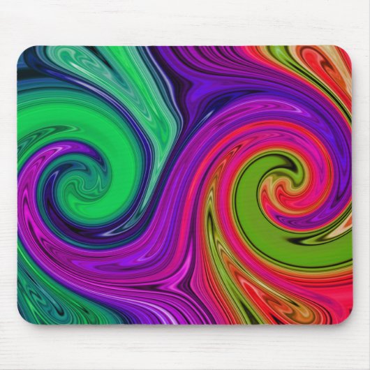 Kleurspectrum Seven Swirl Mousepad Muismat (Voorkant)