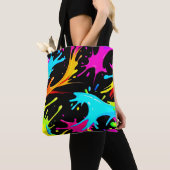 Kleursplash: Abstracte kunst Tote Bag (Dichtbij)