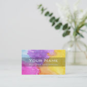 Kleursplash-Visitekaartje Visitekaartje (Staand voorkant)