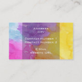 Kleursplash-Visitekaartje Visitekaartje (Achterkant)