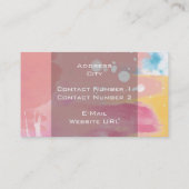 Kleursplash-Visitekaartje Visitekaartje (Achterkant)