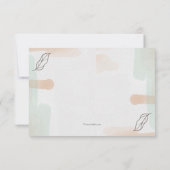 Kleurspoeling Bloem RSVP-kaart RSVP Kaartje (Achterkant)