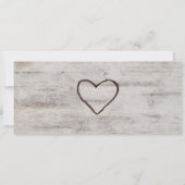 Kleurstaal palet Kaart met houten bruiloft (Achterkant)