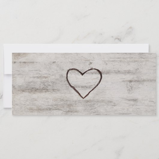 Kleurstaal palet Kaart met houten bruiloft (Achterkant)