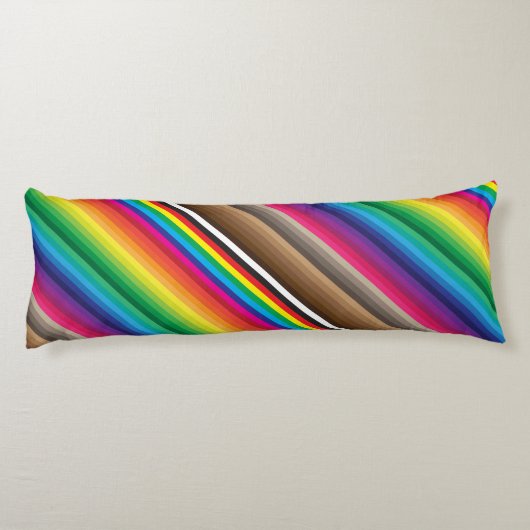 kleurstaal regenboog lichaamskussen (Achterkant)