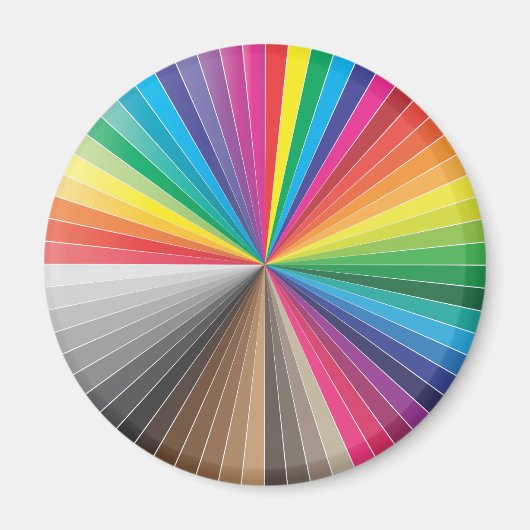 kleurstalen cirkel magneet (Voorkant)