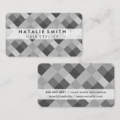 Kleurstalen (Diamond Pattern / Black White) Visitekaartje (Voorkant / Achterkant)