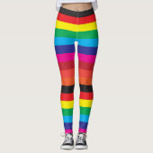 Kleurstalen regenboog leggings (Voorkant)