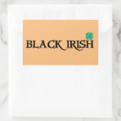 Kleurstiften voor de zwarte en de zwarte rechthoek rechthoekige sticker (Tas)