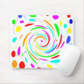Kleurstip Swirl Mousepad Muismat (Met muis)