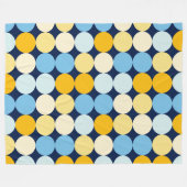 Kleurstippen 02 - donkerblauw fleece deken (Voorkant (Horizontaal))