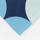 Kleurstippen 02 - donkerblauw fleece deken (Hoek)