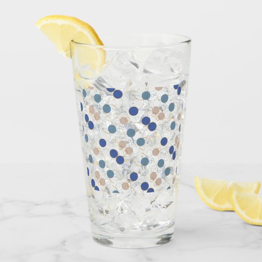 Kleurstippen strandzand glas (Voorkant ijs)