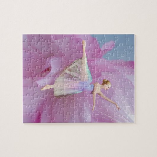  kleurstof Ballerina in Arabesque Legpuzzel (Horizontaal)