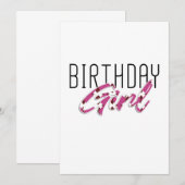 kleurstof Birthday girl Save The Date (Voorkant / Achterkant)