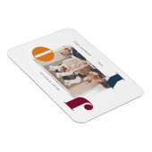 kleurstof bold modern fotoscript magneet (Rechterzijde)