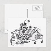 Kleurstof Bord Briefkaart (Voorkant / Achterkant)