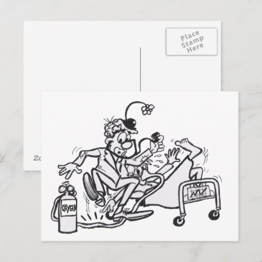 Kleurstof Bord Briefkaart (Voorkant / Achterkant)