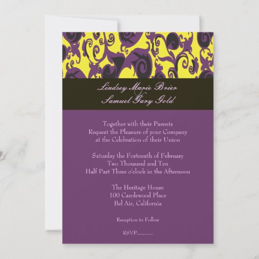 Kleurstof demper/plum/geel/zwart/lavender kaart (Voorkant)