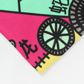 Kleurstof Fleece Deken (Hoek)