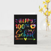 Kleurstof Gelukkige 100ste Dag van de Leraren van  Kaart (Gele Bloem)