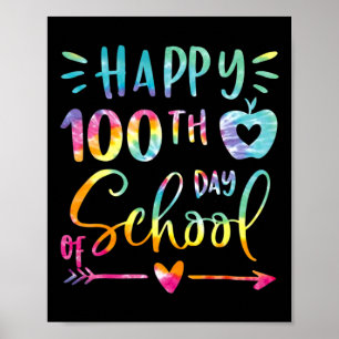 Kleurstof Gelukkige 100ste Dag van Schoolleerkrach Poster