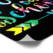 Kleurstof Gelukkige 100ste Dag van Schoolleerkrach Poster (Hoek)