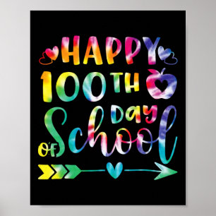 Kleurstof Gelukkige 100ste Dag van Schoolleerkrach Poster